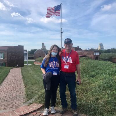 Enjoying Fort McHenry together