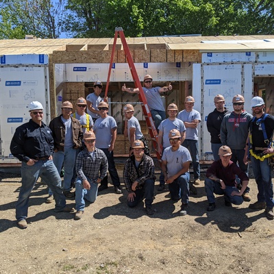 Soldiers from Fort Riley's HBI Program learn construction skills at 229 12th St. in Ogden.