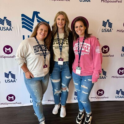Gathering with military wives at MilSpouse Fest in Pensacola, FL