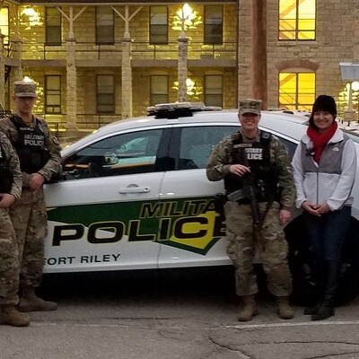 Christmas Eve dinner to Fort Riley Emergency Resonders