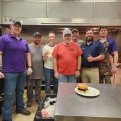 2nd Thursday 5-7 pm we sell Burgers to help raise money for our Relief Fund.
